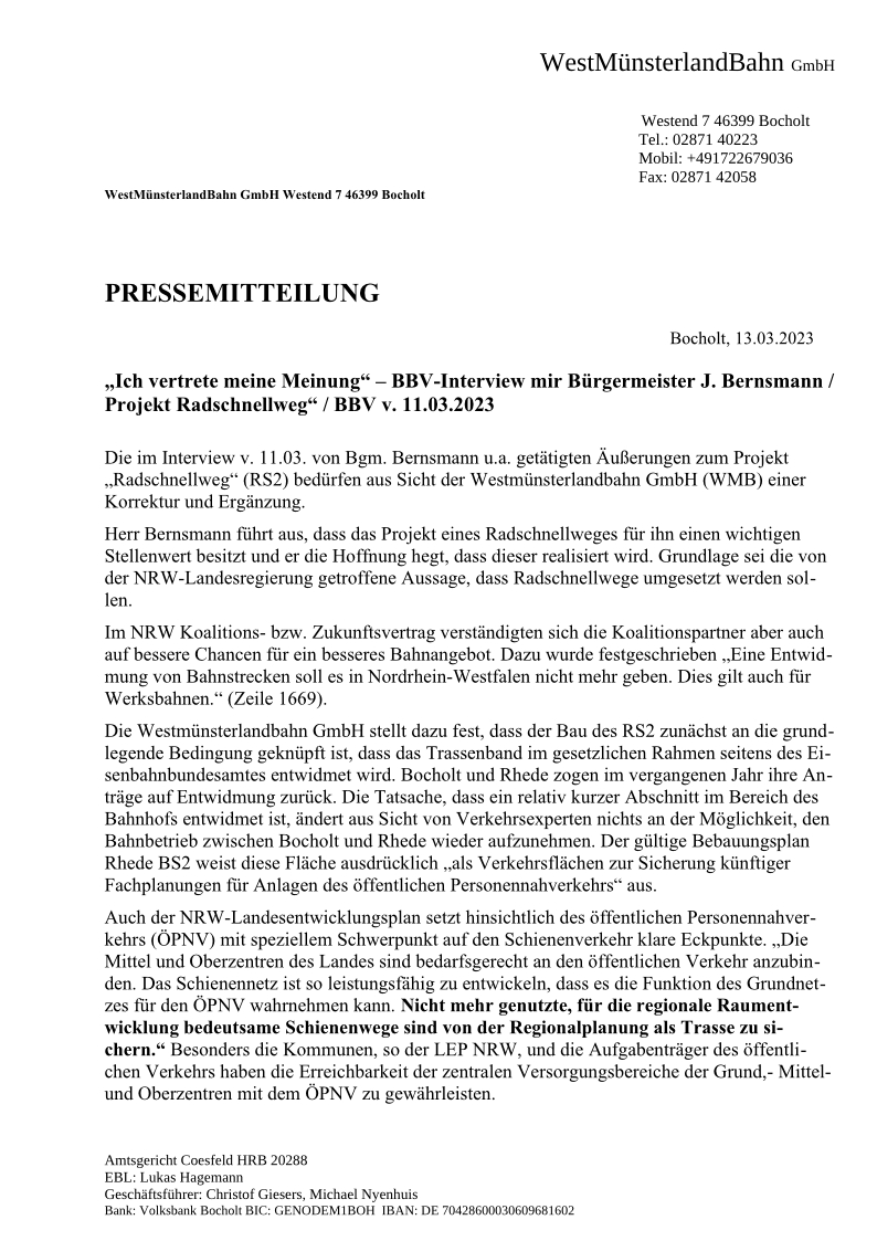 WMB-Pressemitteilung-11-03-2023-Interview Bernsmann-Bgm-Rhede / Seite 1