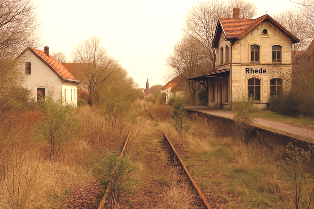 Reaktivierung der Strecke BOH - BOR - COE -(M&uuml;nster) - Jetzt! Quelle: Das dargestellte Bild ist mittels KI erstellt und nicht authentisch.