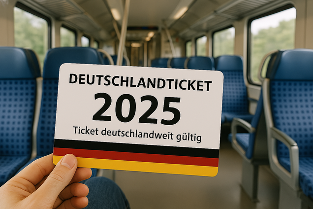 Das Deutschlandticket muss fortbestehen! Quelle: Das dargestellte Bild ist mittels KI erstellt und nicht authentisch.