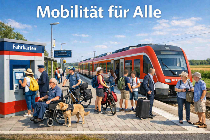 "S-Bahn-Projekt M&uuml;nsterland" bis 2025. Quelle: KI-generiertes Bild